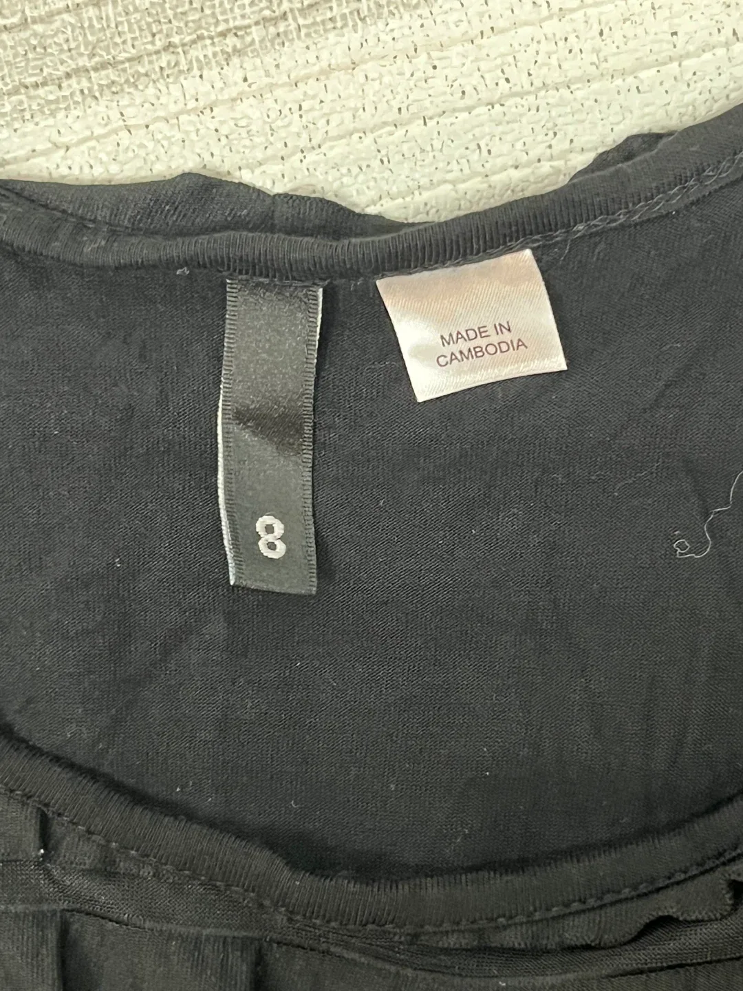 H&M Black Ruffle Dress - Size 8 image indicator(3)