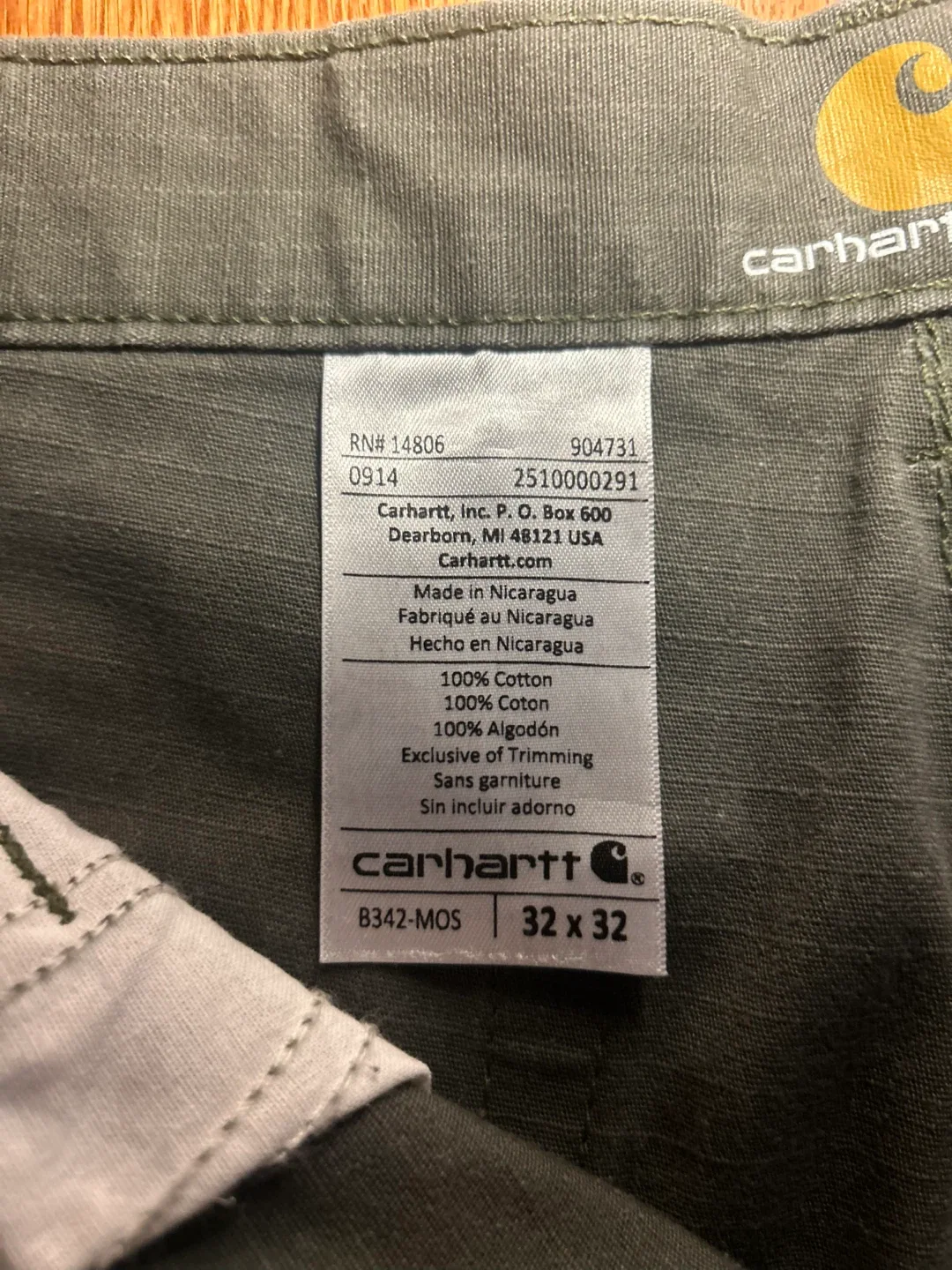 Carhartt Relaxed Fit Cargo Pants - 32x32 image indicator(3)