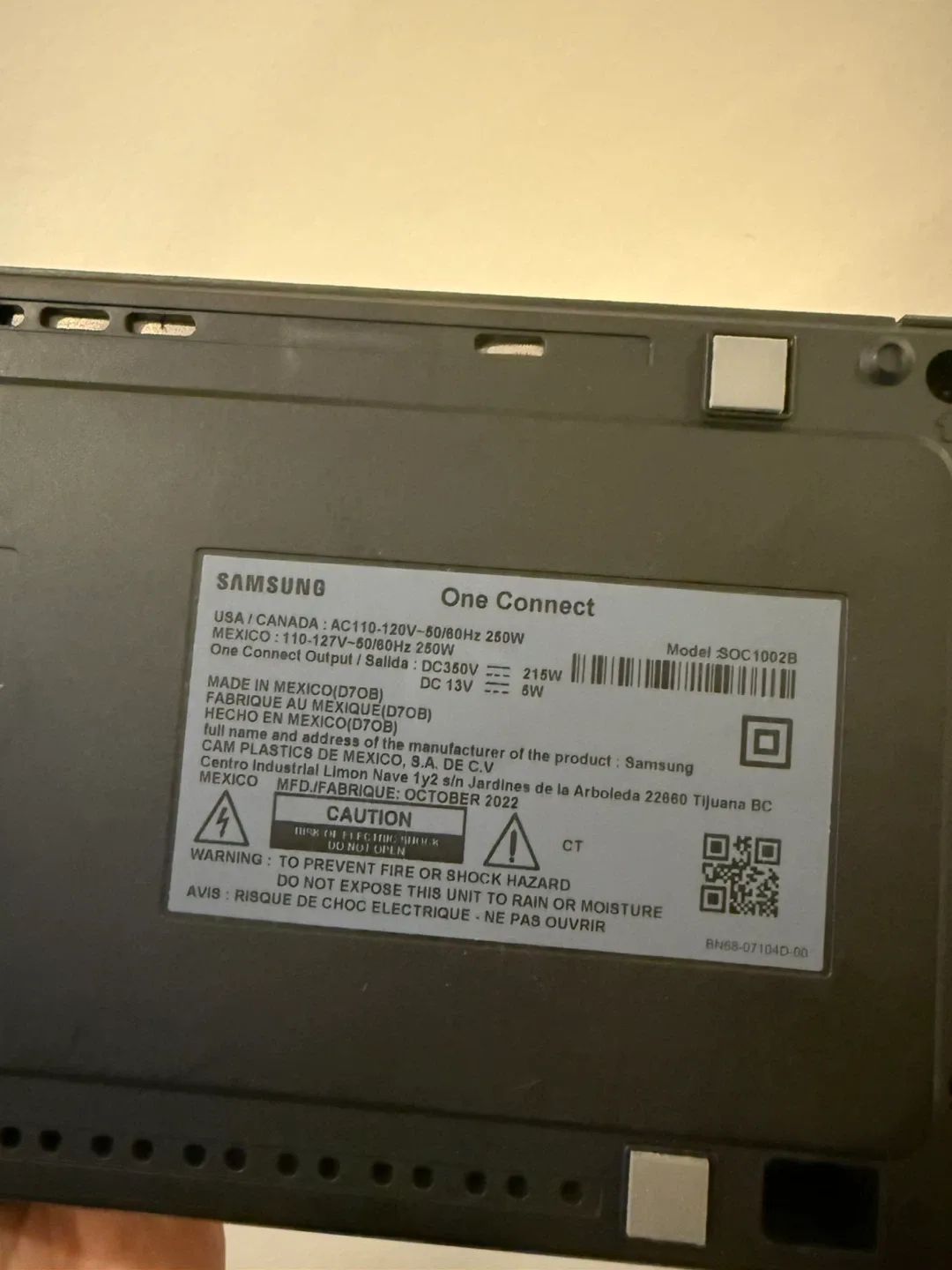 Samsung One Connect Box image indicator(6)