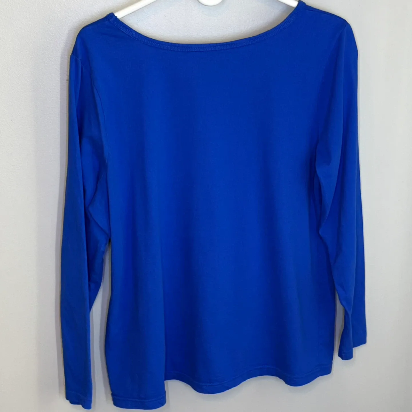 Reitmans Life Begins After Coffee Blue V Neck PJ Top Size XXL image indicator(5)