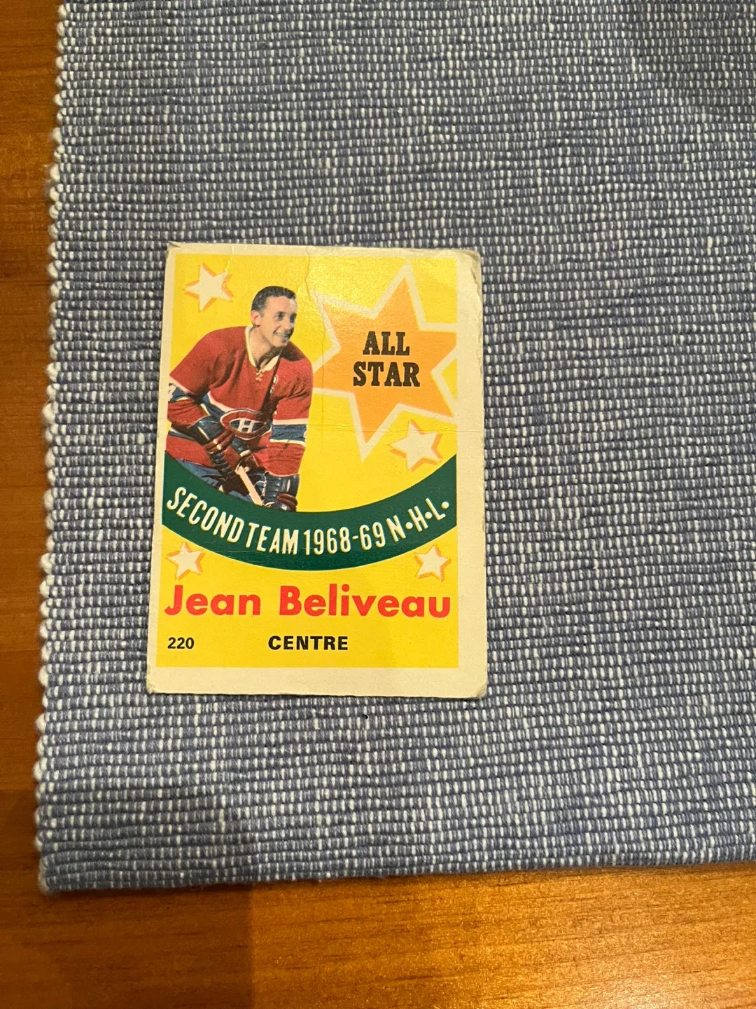 1969-70 O-Pee-Chee #220 Jean Beliveau Hockey Card