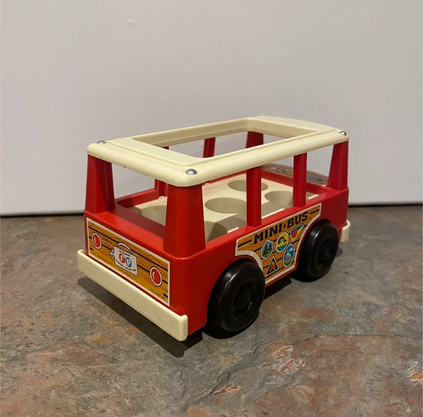 Vintage Fisher Price Mini-Bus Toy image indicator(4)