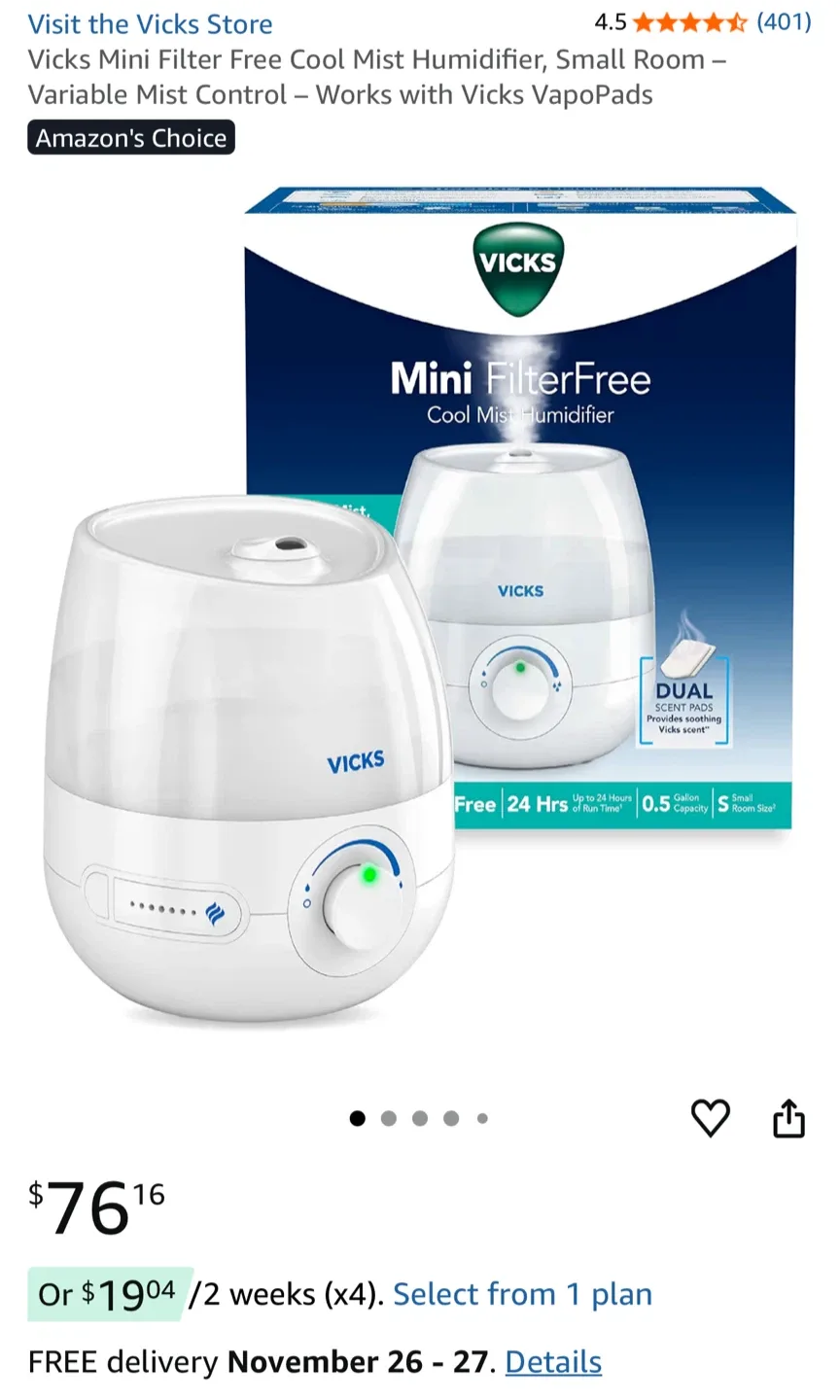 Vicks Humidifier image indicator(3)