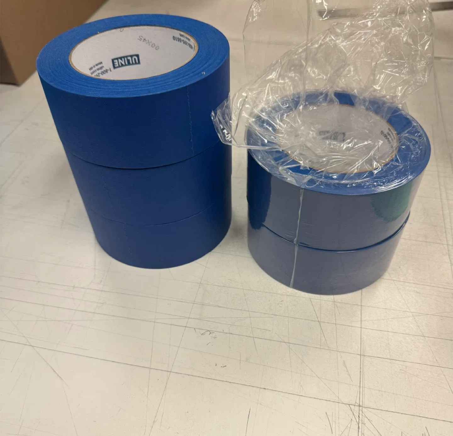 Uline Blue Tape - lot of 5 rolls
