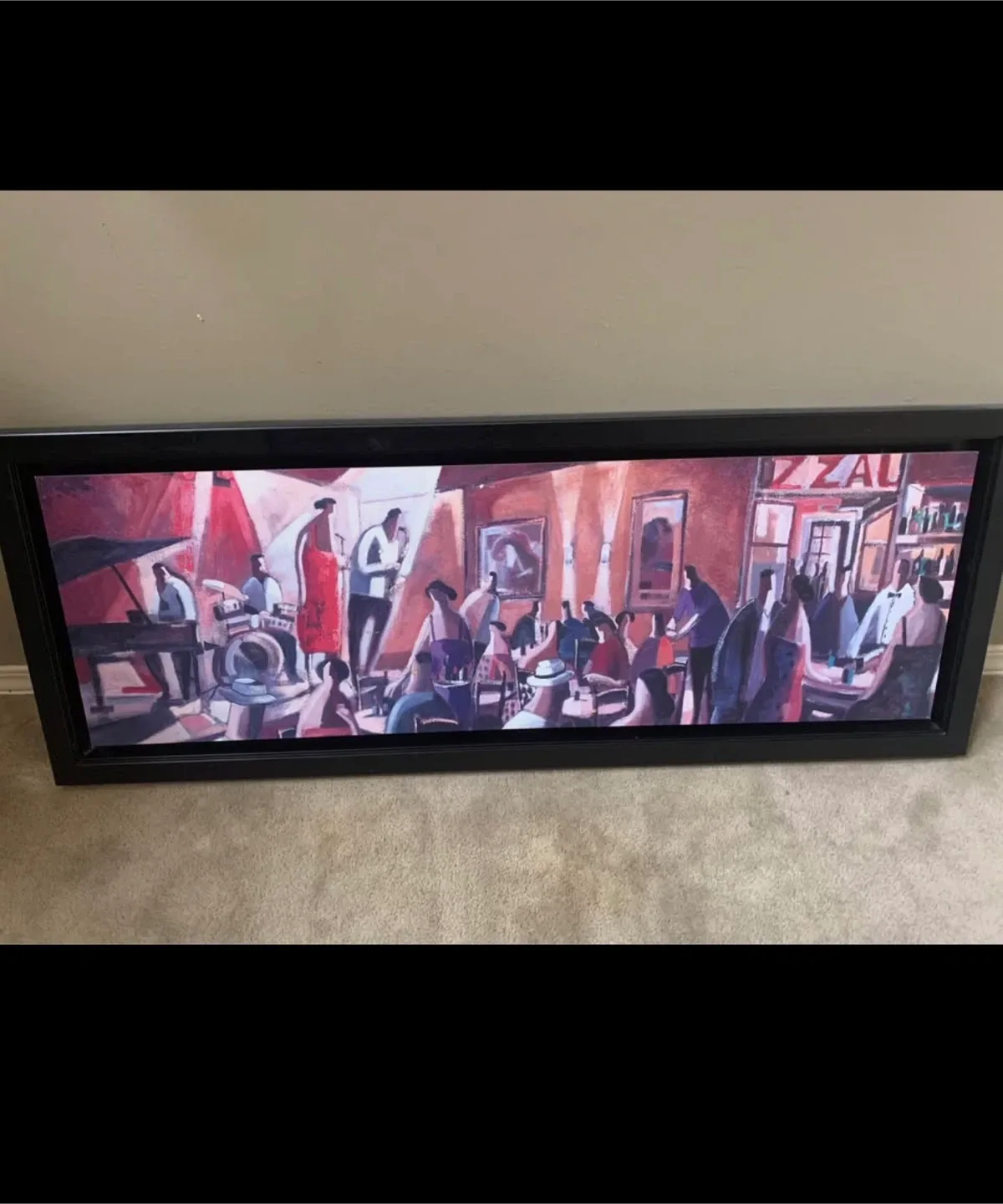 Framed Jazz Club Painting image indicator(2)