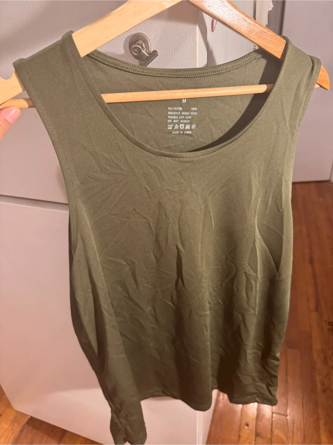 Olive Green Tank Top - Size M