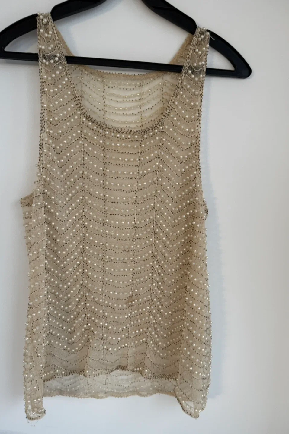 Pearl sparkle Tank Top - Elegant & Unique