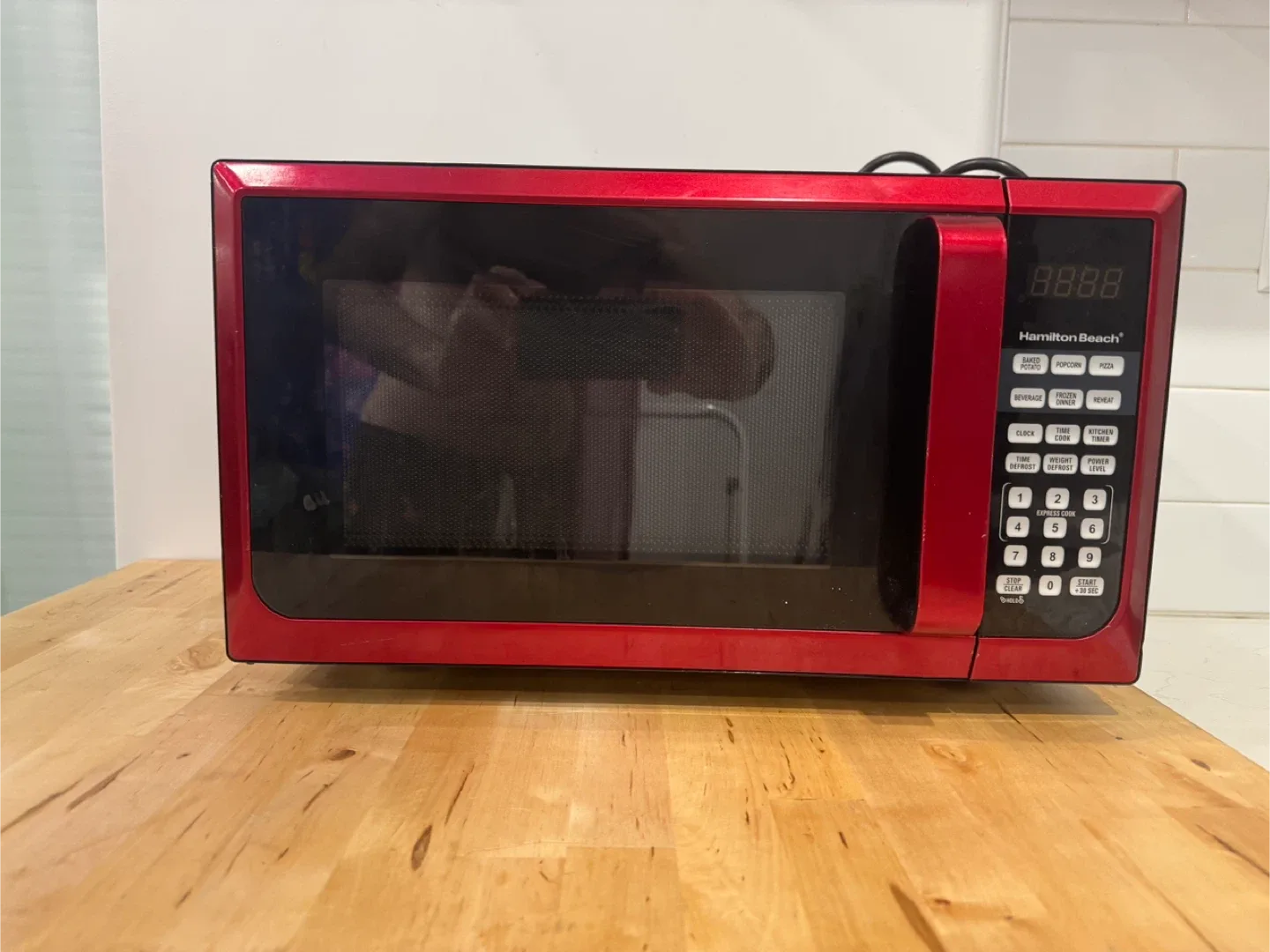 Hamilton Beach Red Microwave Oven