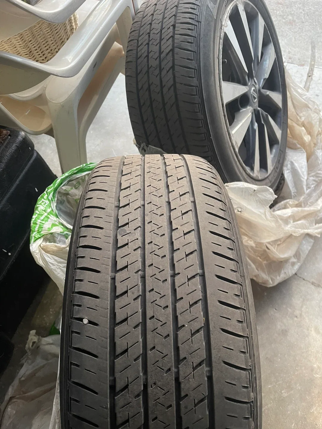 Nissan Rims with Bridgestone Ecopia Tires - 215/55R17