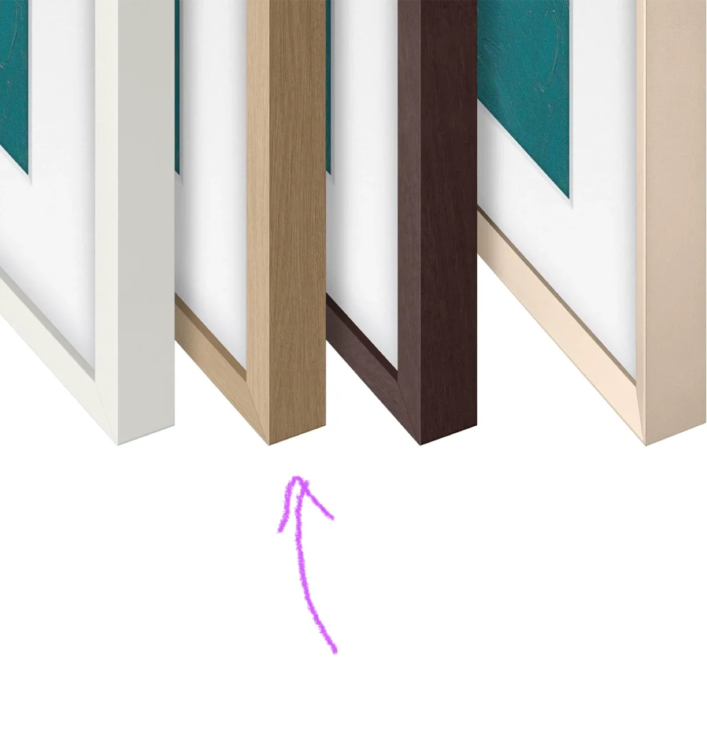 Samsung Frame Bezels Set - Modern Teak image indicator(3)