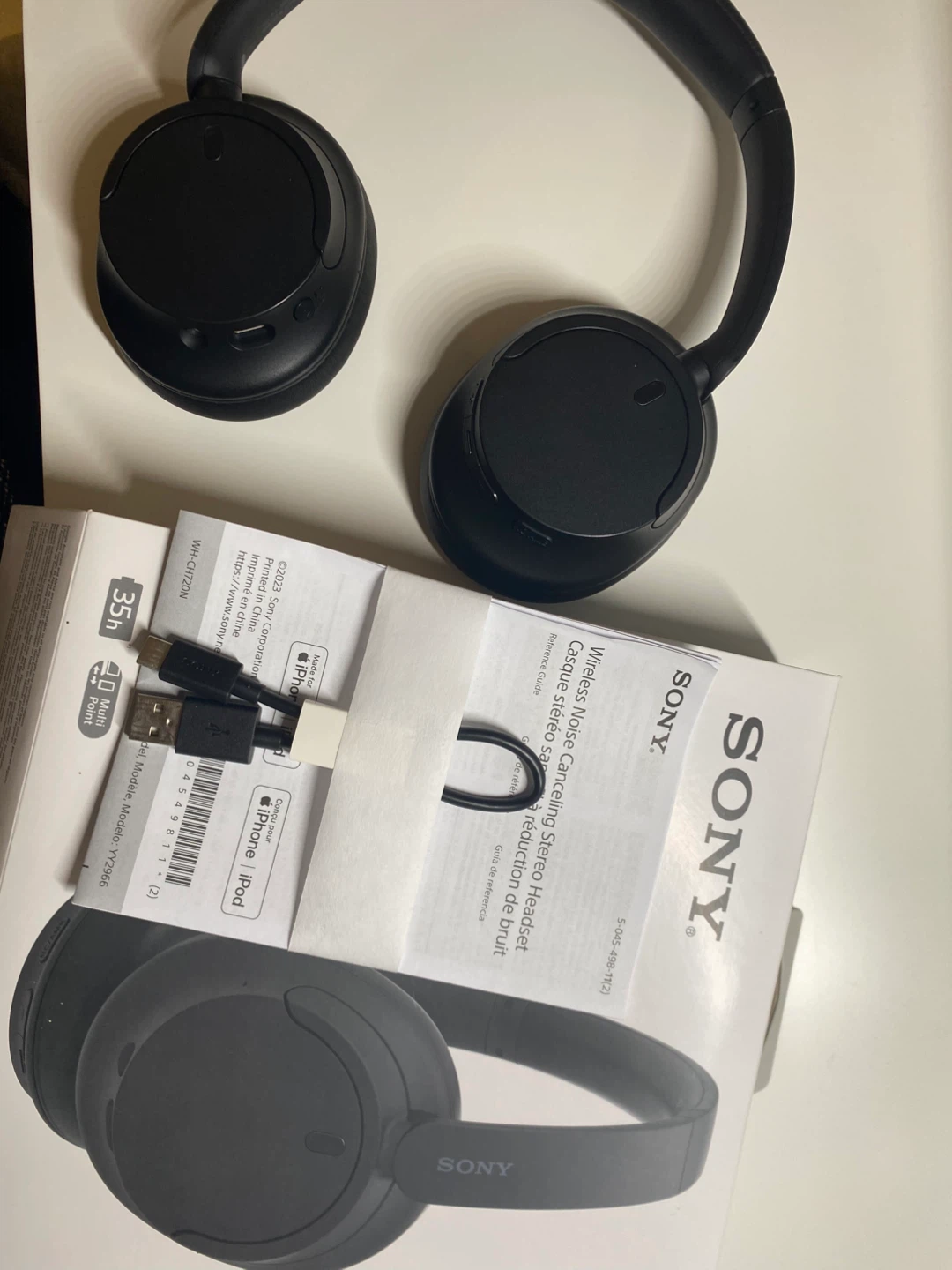 Sony WH-CH720N Wireless Noise Cancelling Headphones - Black - photo 3