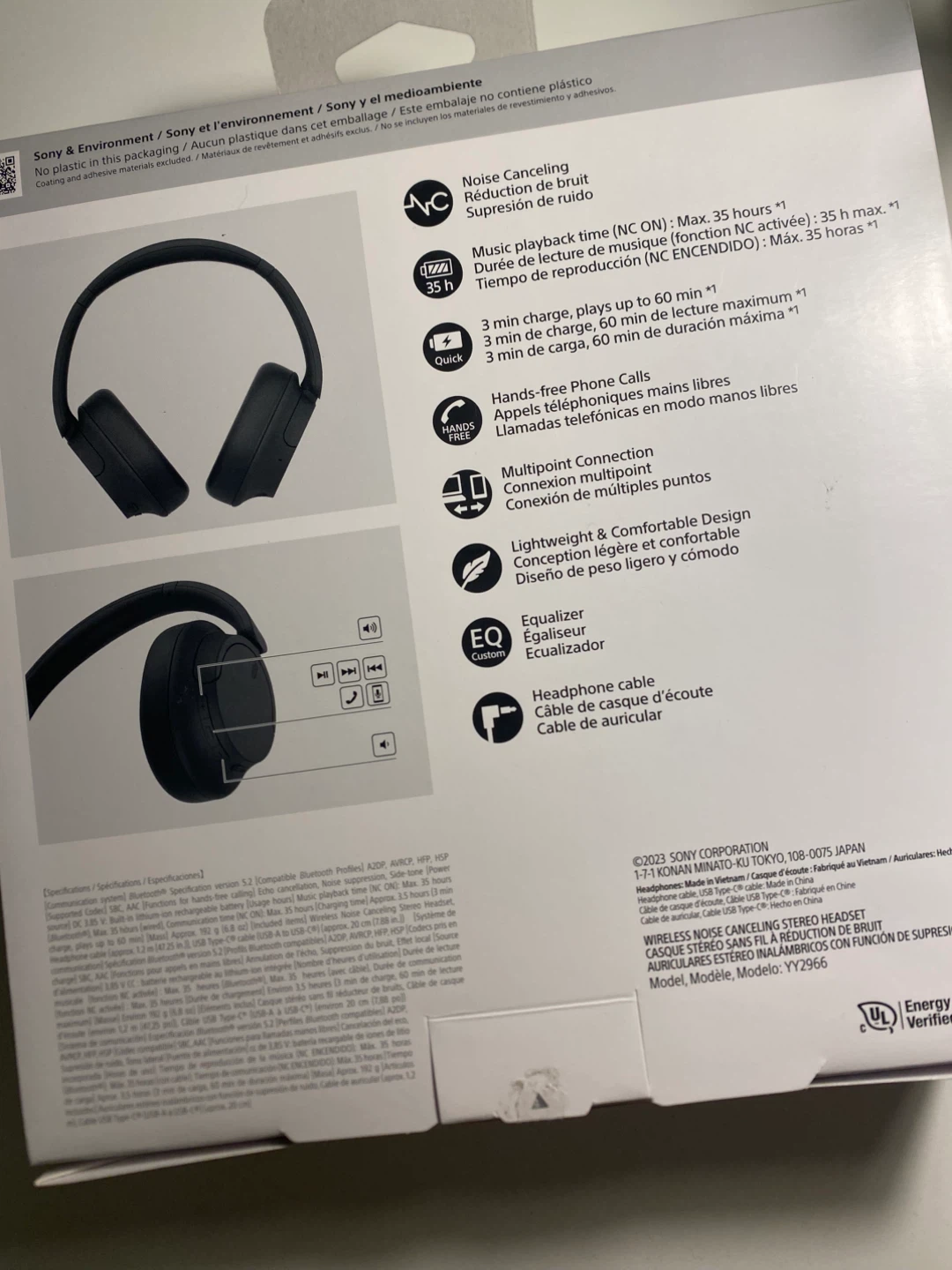 Sony WH-CH720N Wireless Noise Cancelling Headphones - Black - photo 5
