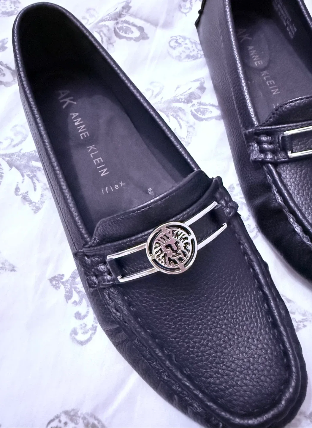 Anne Klein Black Loafers image indicator(2)