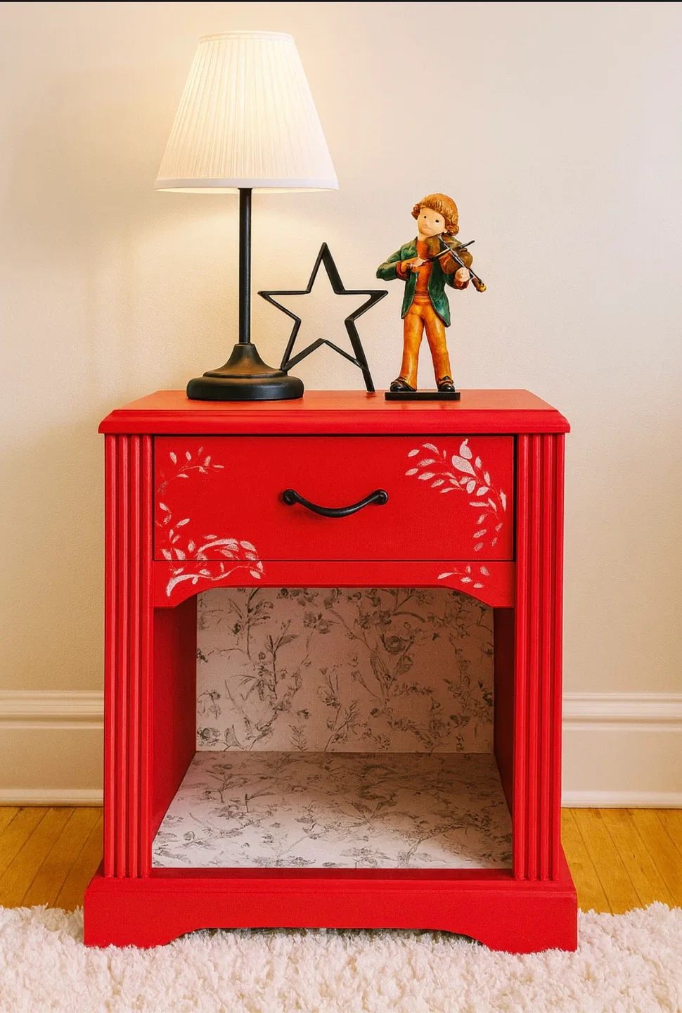Red Braman Furniture Nightstand