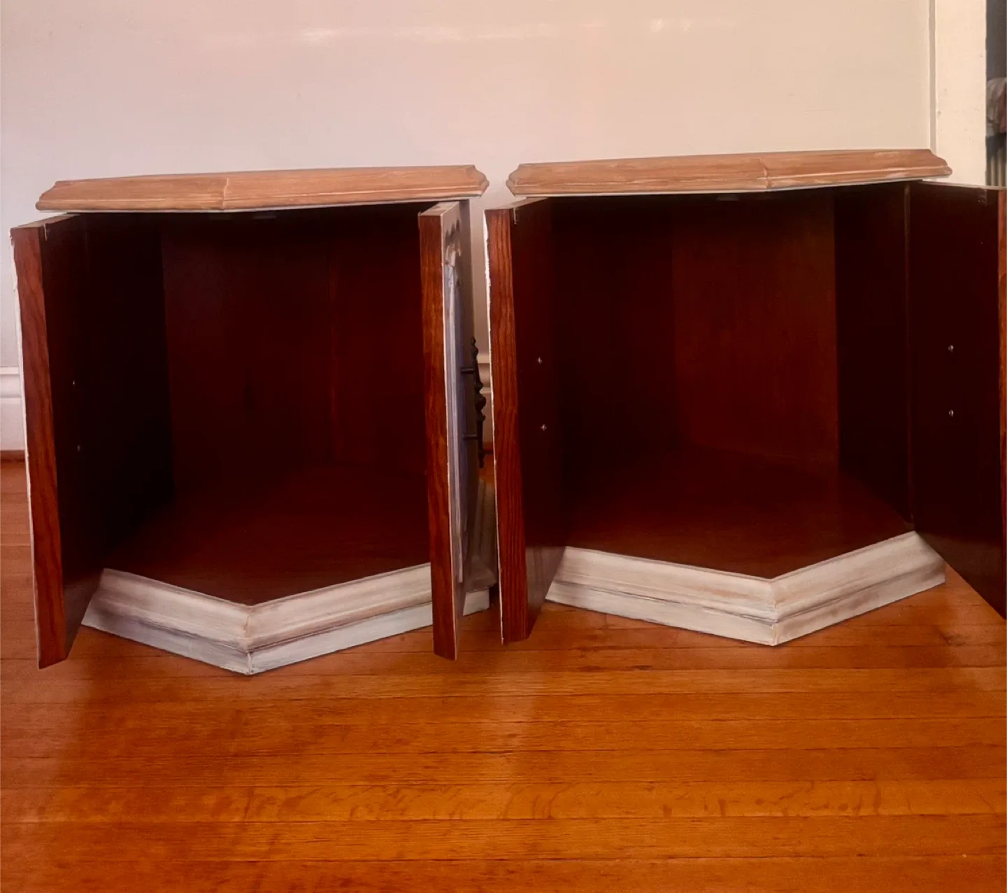 Pair of Vintage French Provincial Nightstands image indicator(3)