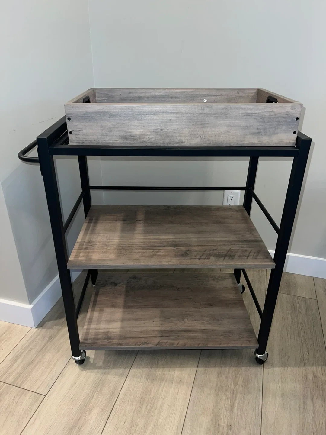 Rolling Bar Cart with removable tray