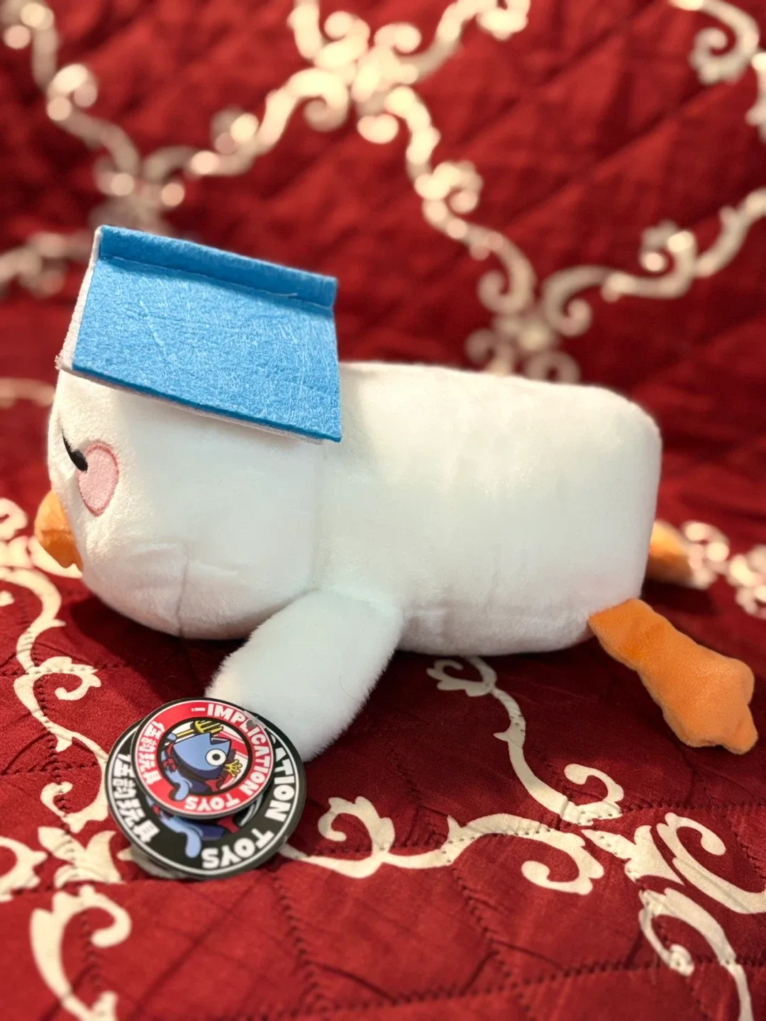 Implication Toys Lying Flat Duck Plush image indicator(4)