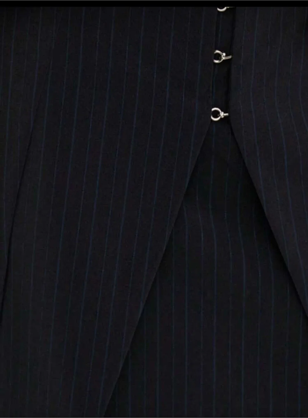 Babaton Black Pinstripe Mini Skirt image indicator(3)