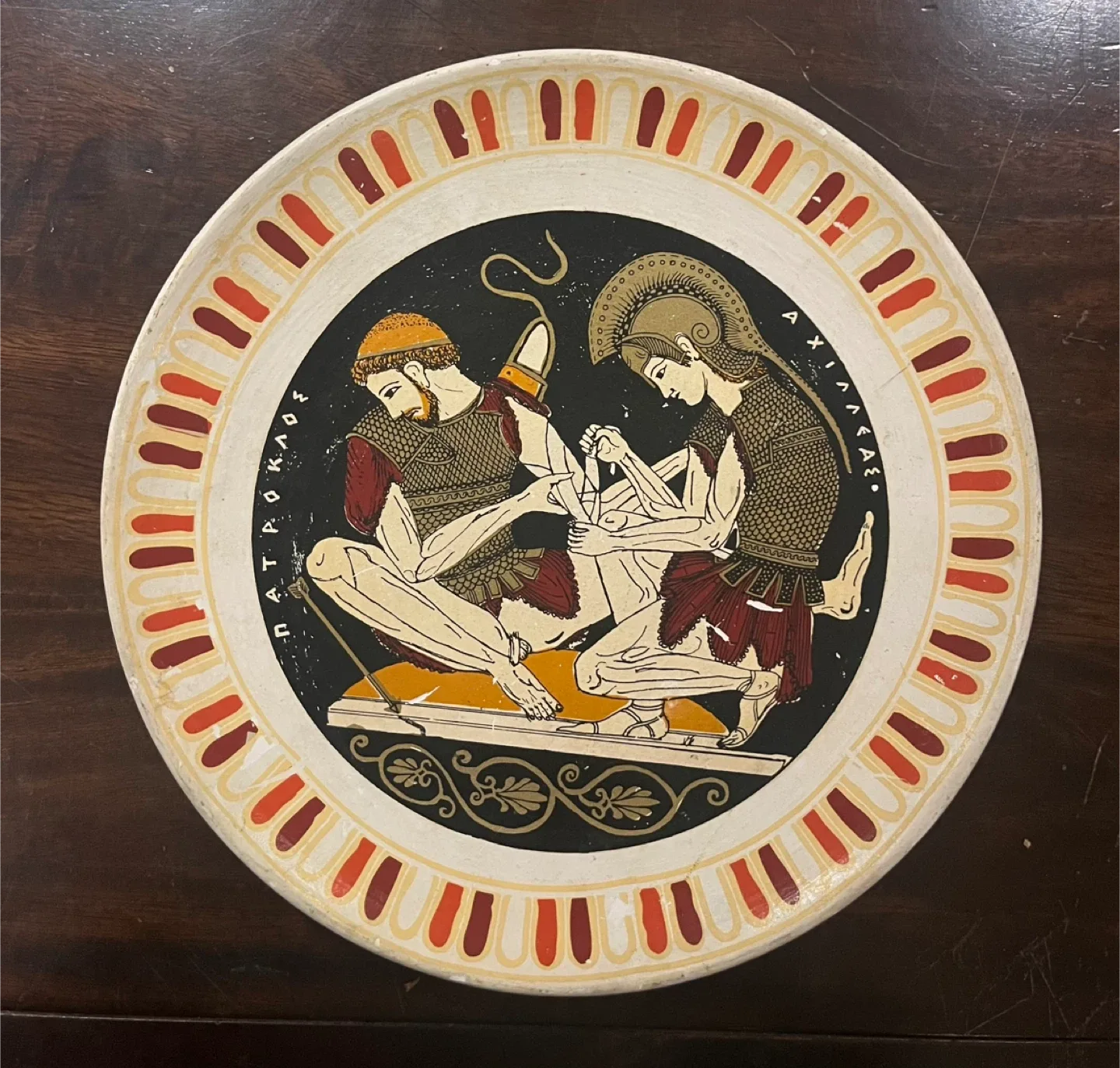 Hand painted decorative plate