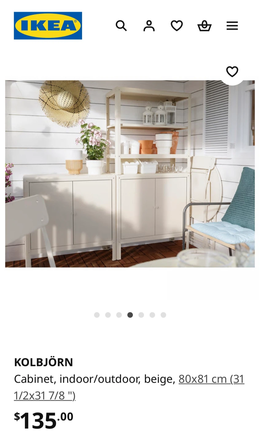 IKEA KOLBJÖRN Beige Cabinet (31 1/2x31 7/8 ")