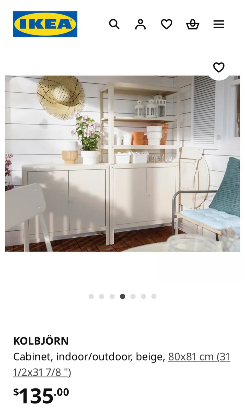 IKEA KOLBJÖRN Beige Cabinet (31 1/2x31 7/8 ")