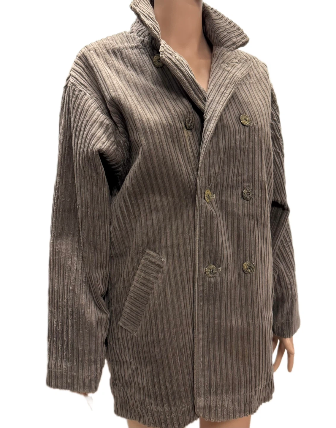 Vintage 1970s Corduroy Coat Brown – Size M - photo 2