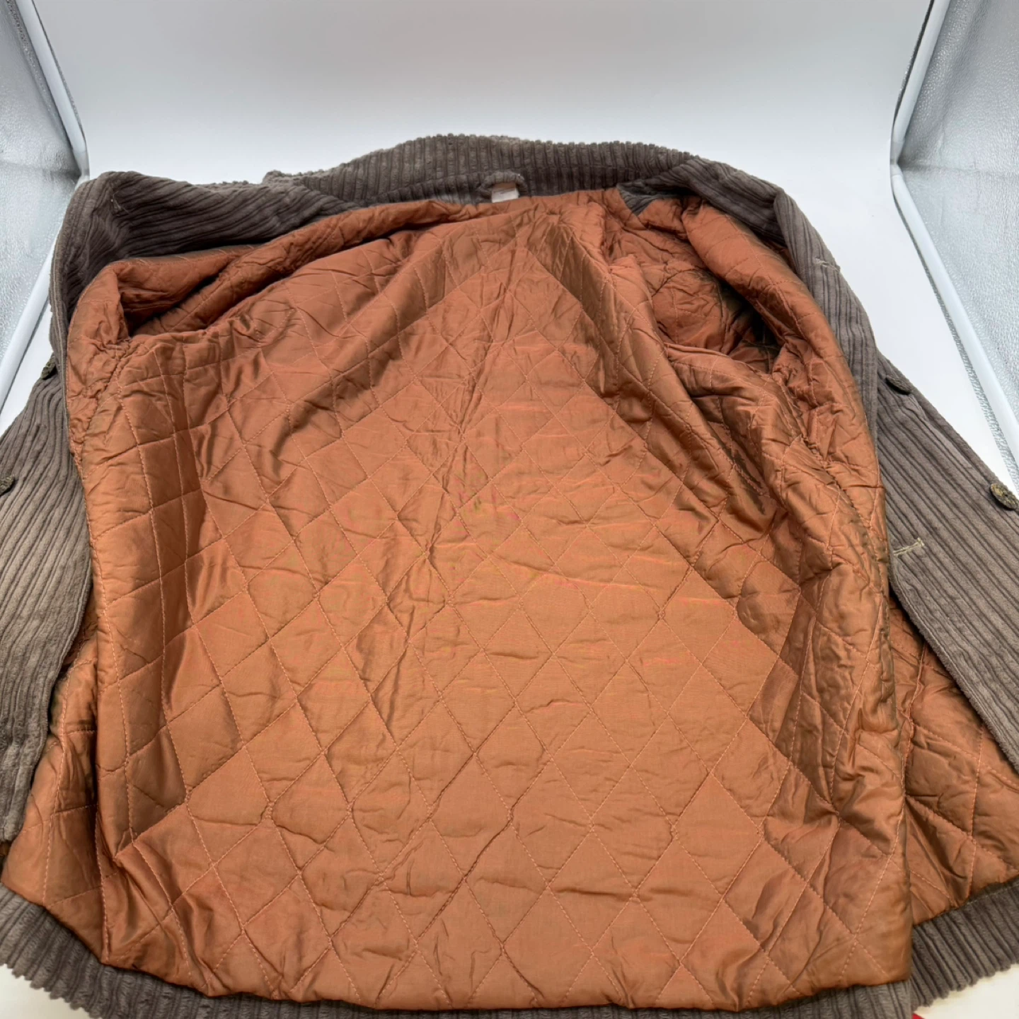 Vintage 1970s Corduroy Coat Brown – Size M - photo 4