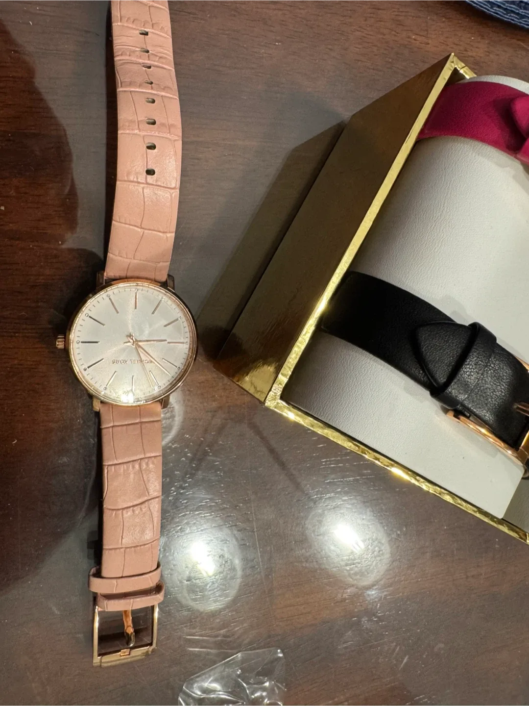 Michael Kors Watch Pyper Leather Strap Set MK2775 38mm New image indicator(4)