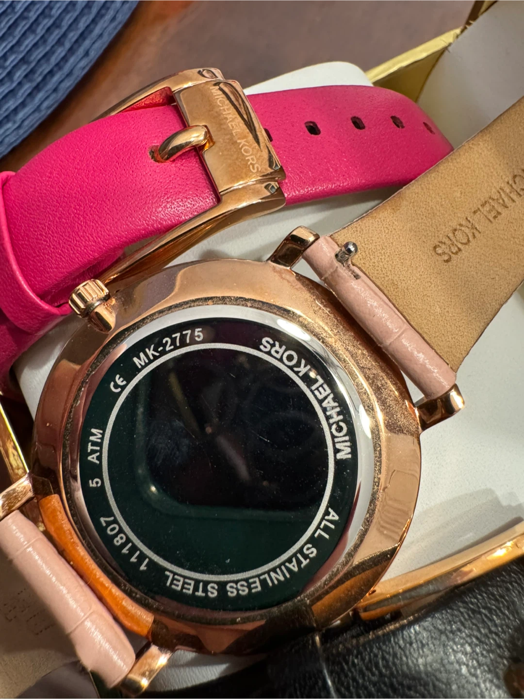 Michael Kors Watch Pyper Leather Strap Set MK2775 38mm New - photo 3