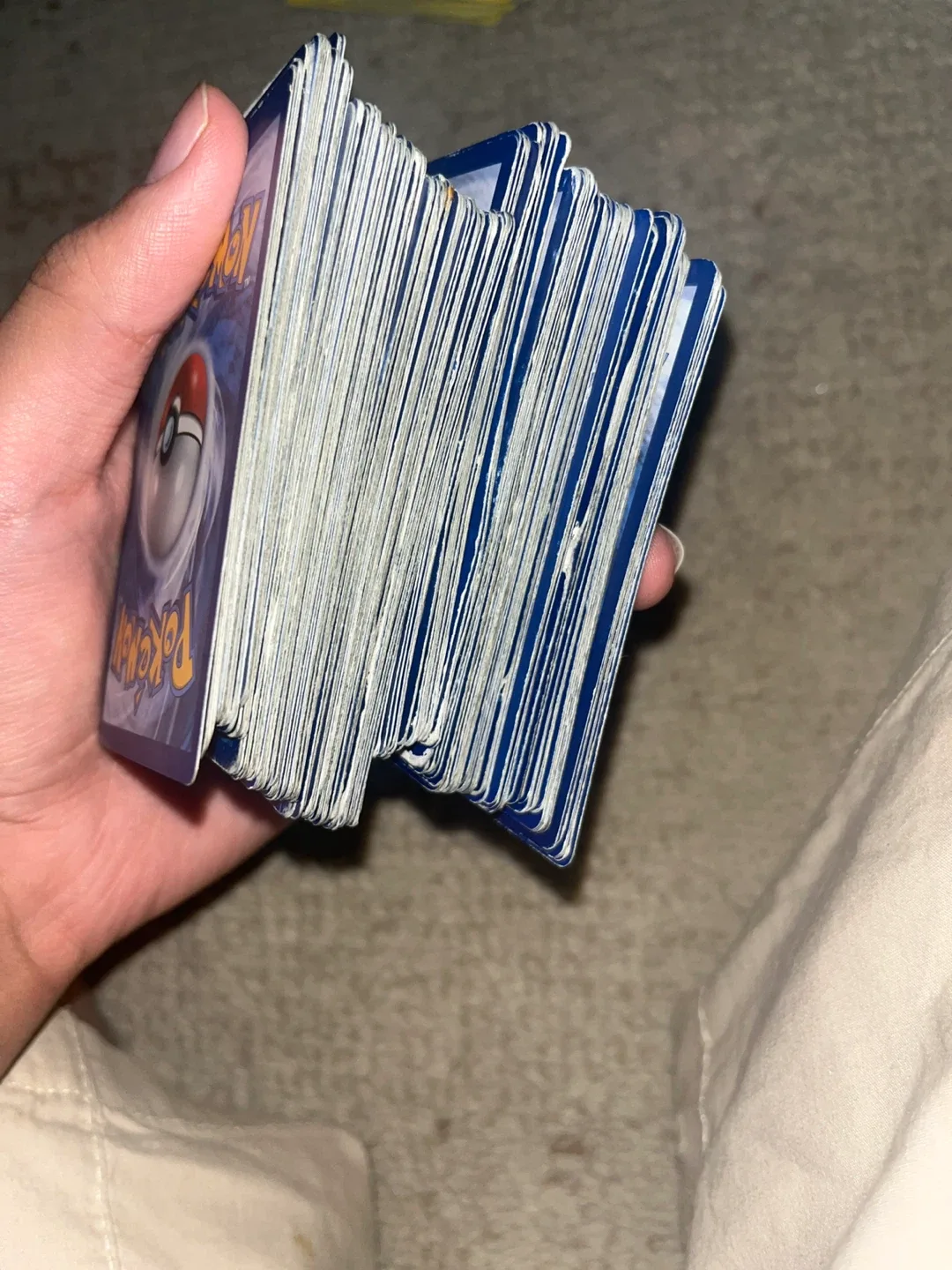 A bunch of Pokémon cards (around 200 cards)