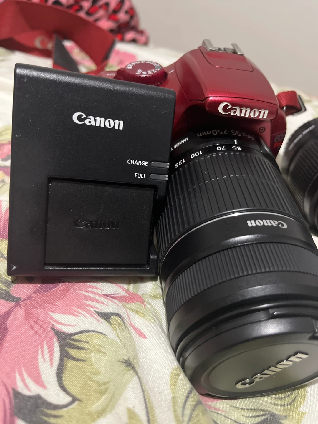 Canon EOS Rebel T3 Red DSLR Camera with Lens - photo 3