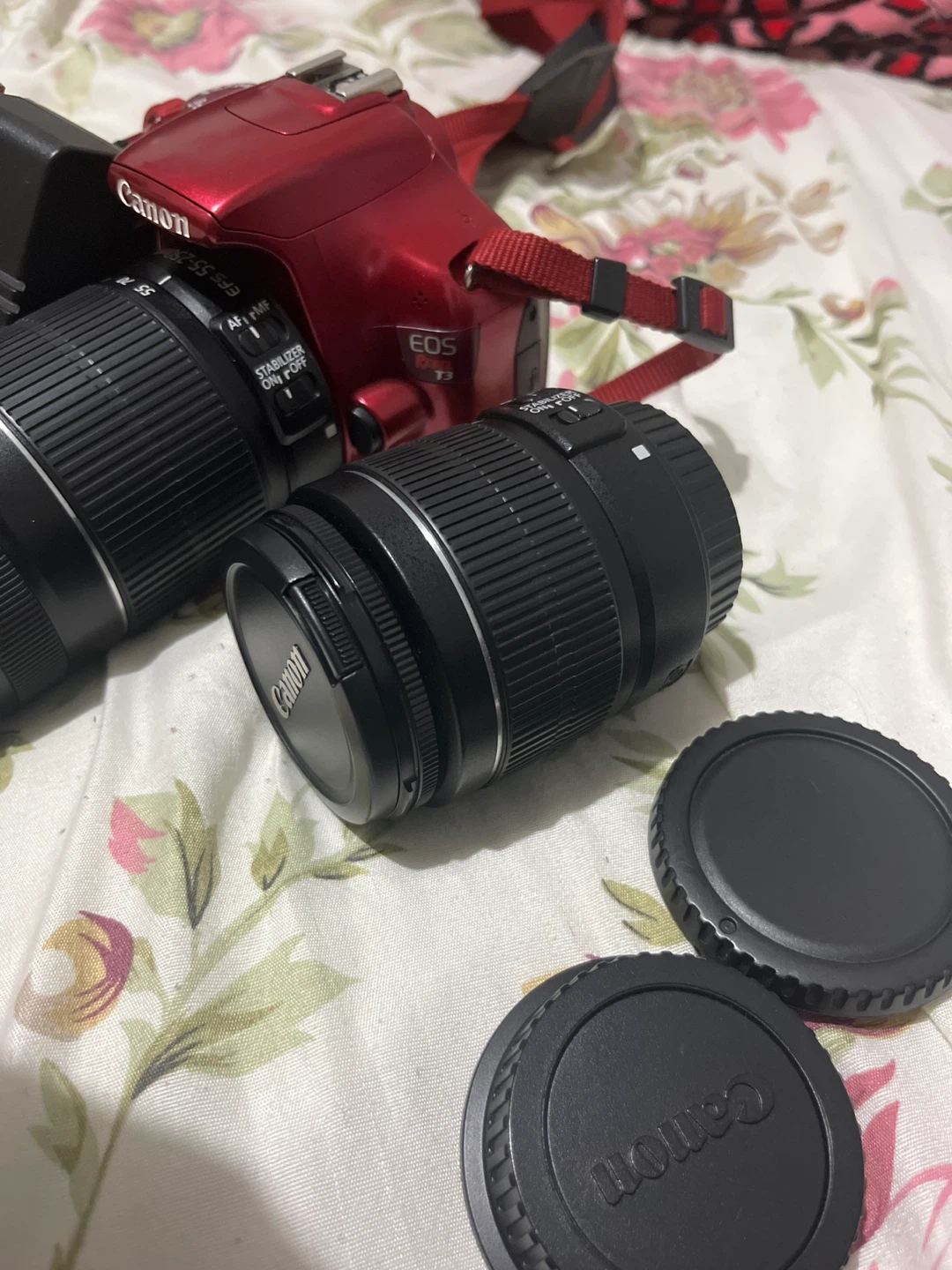 Canon EOS Rebel T3 Red DSLR Camera with Lens - photo 4