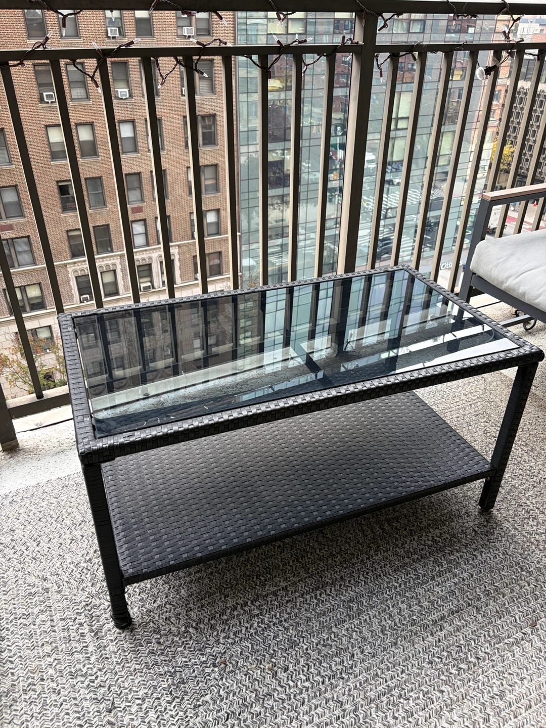 2 Outdoor Loveseats and Coffee Table - photo 2