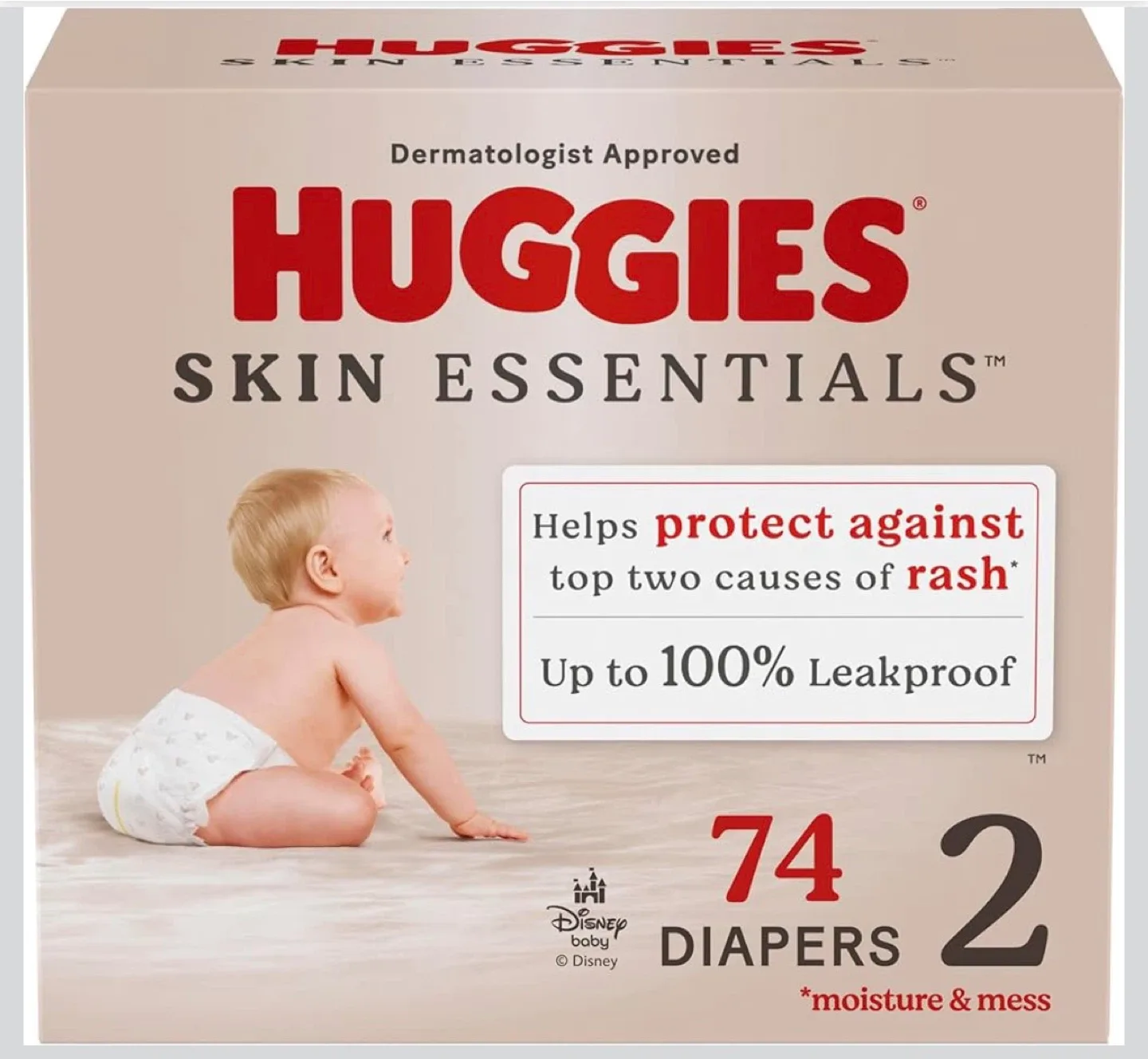 Huggies Skin Essentials Diapers - Size 2, 74 Count