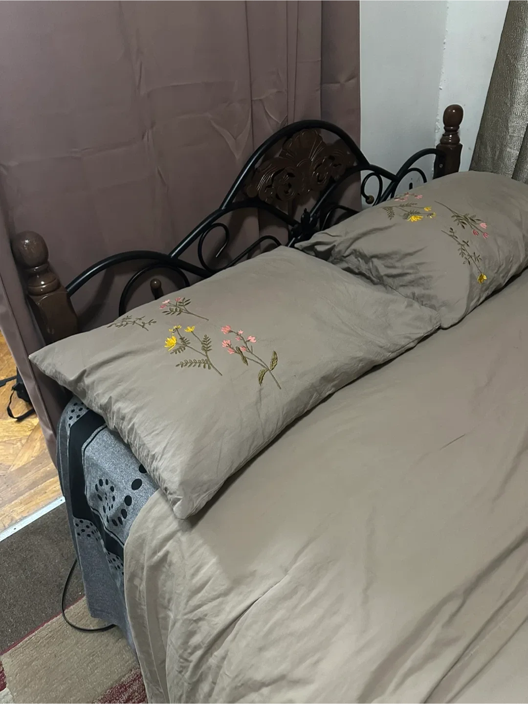 Queen Bed Frame + Headboard