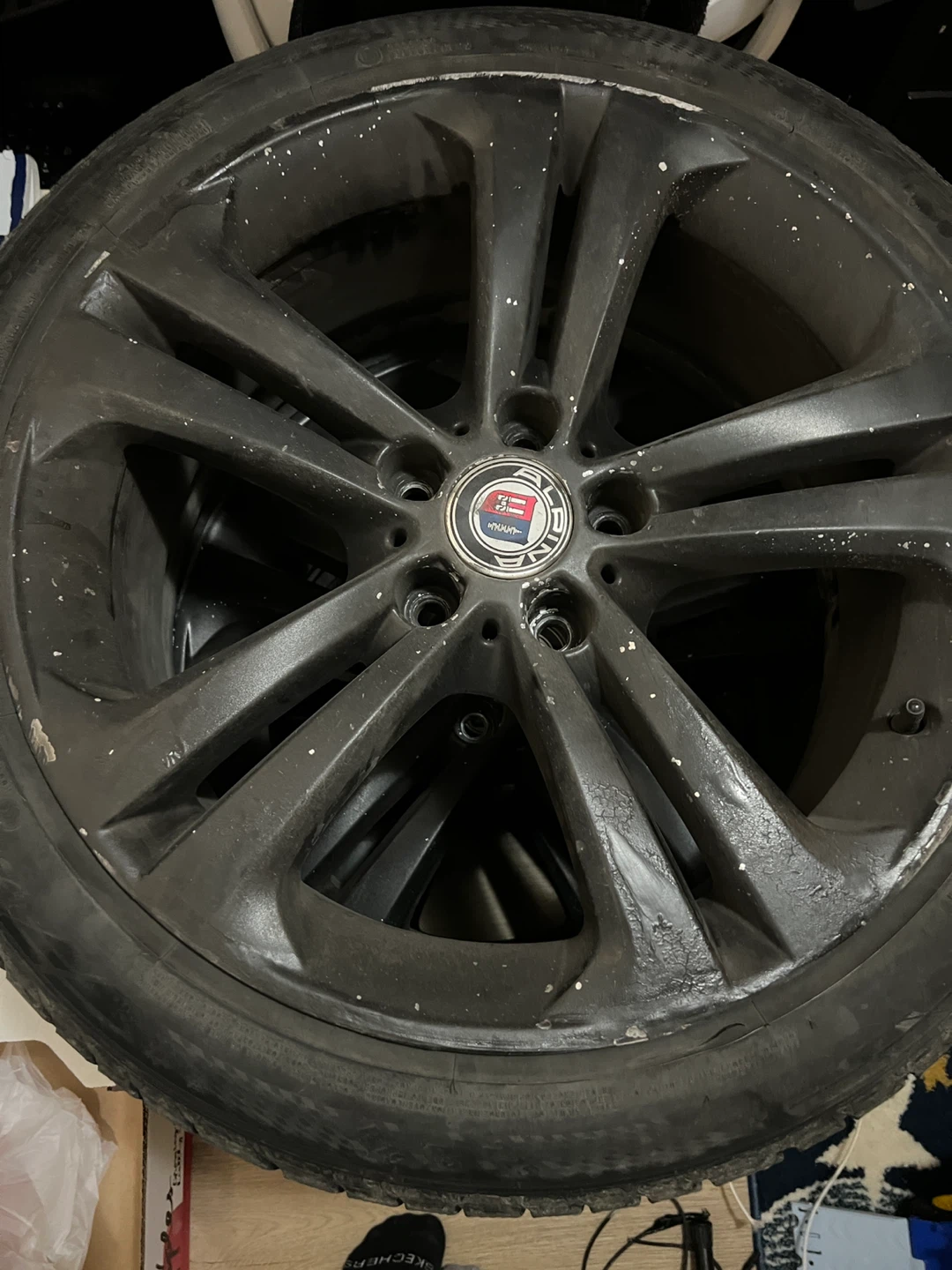 4 Black Alpina Winter Rims & Tires - 225/45R19 THRIFTY PICK 🧡