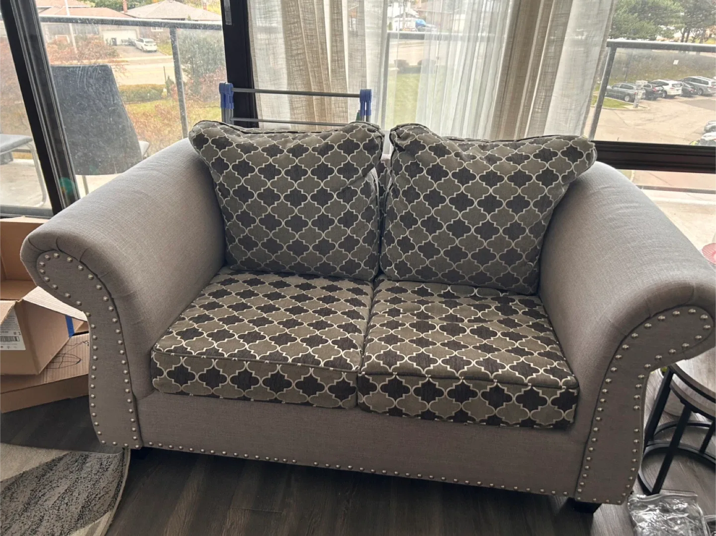 Loveseat & Sofa Set - Neutral Colour