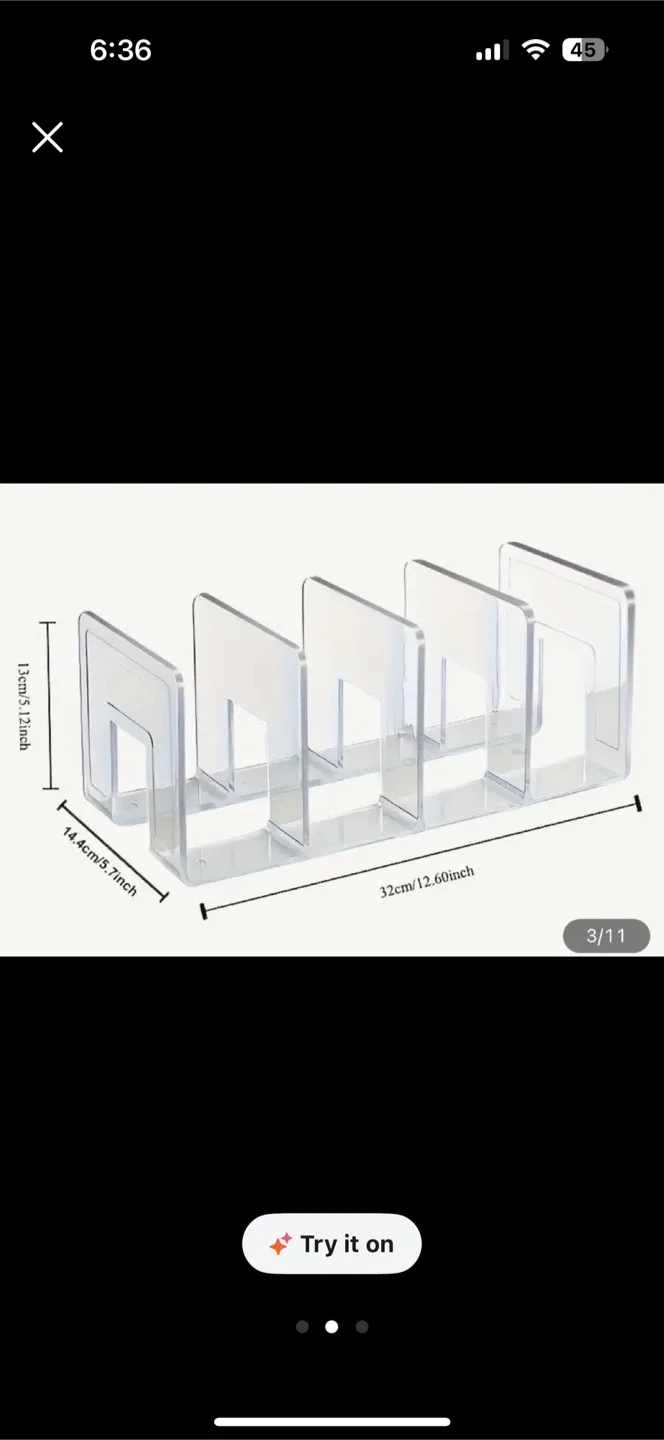 Acrylic Purse Organizer