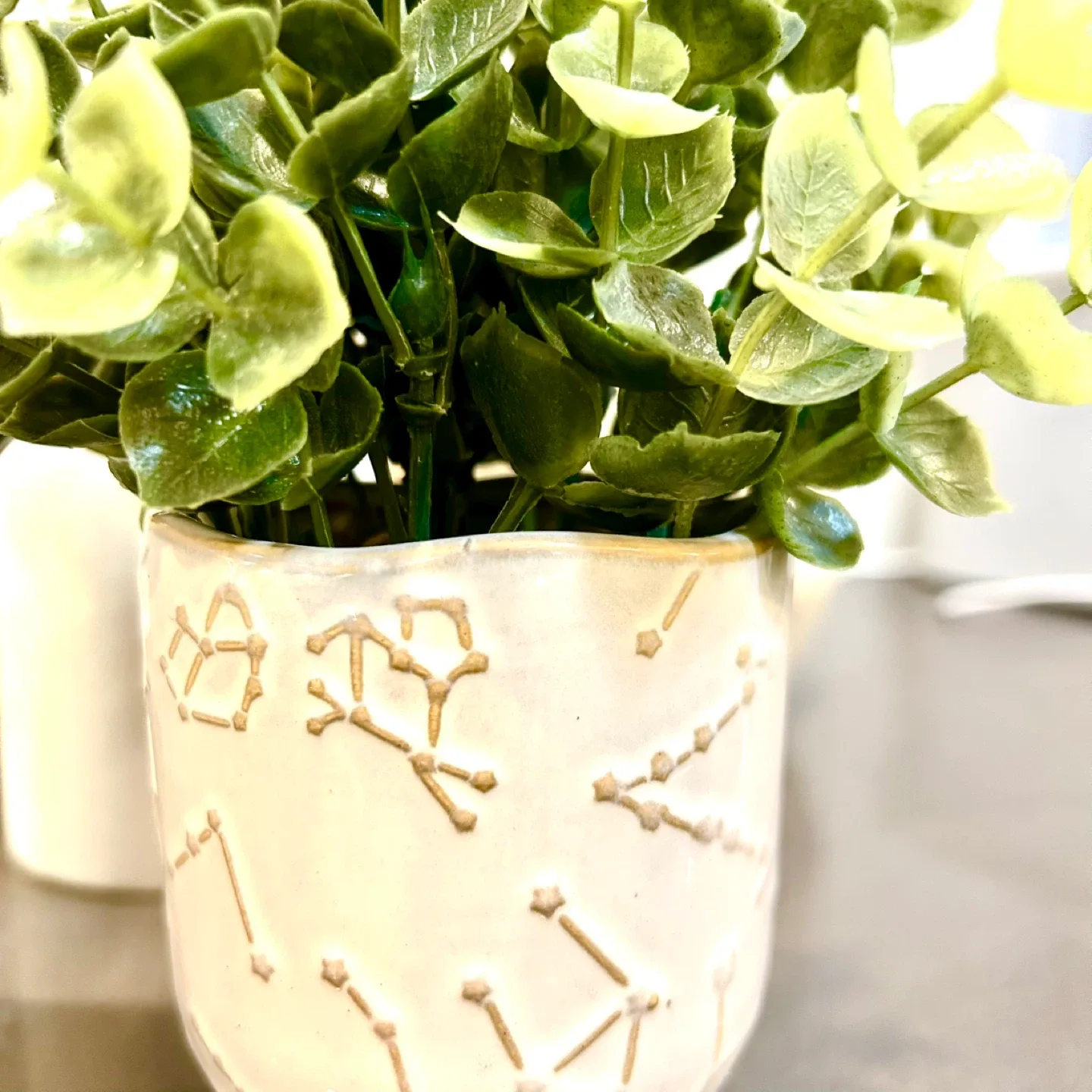 Lot of Minimal Textured Matt off-White Vases image indicator(8)