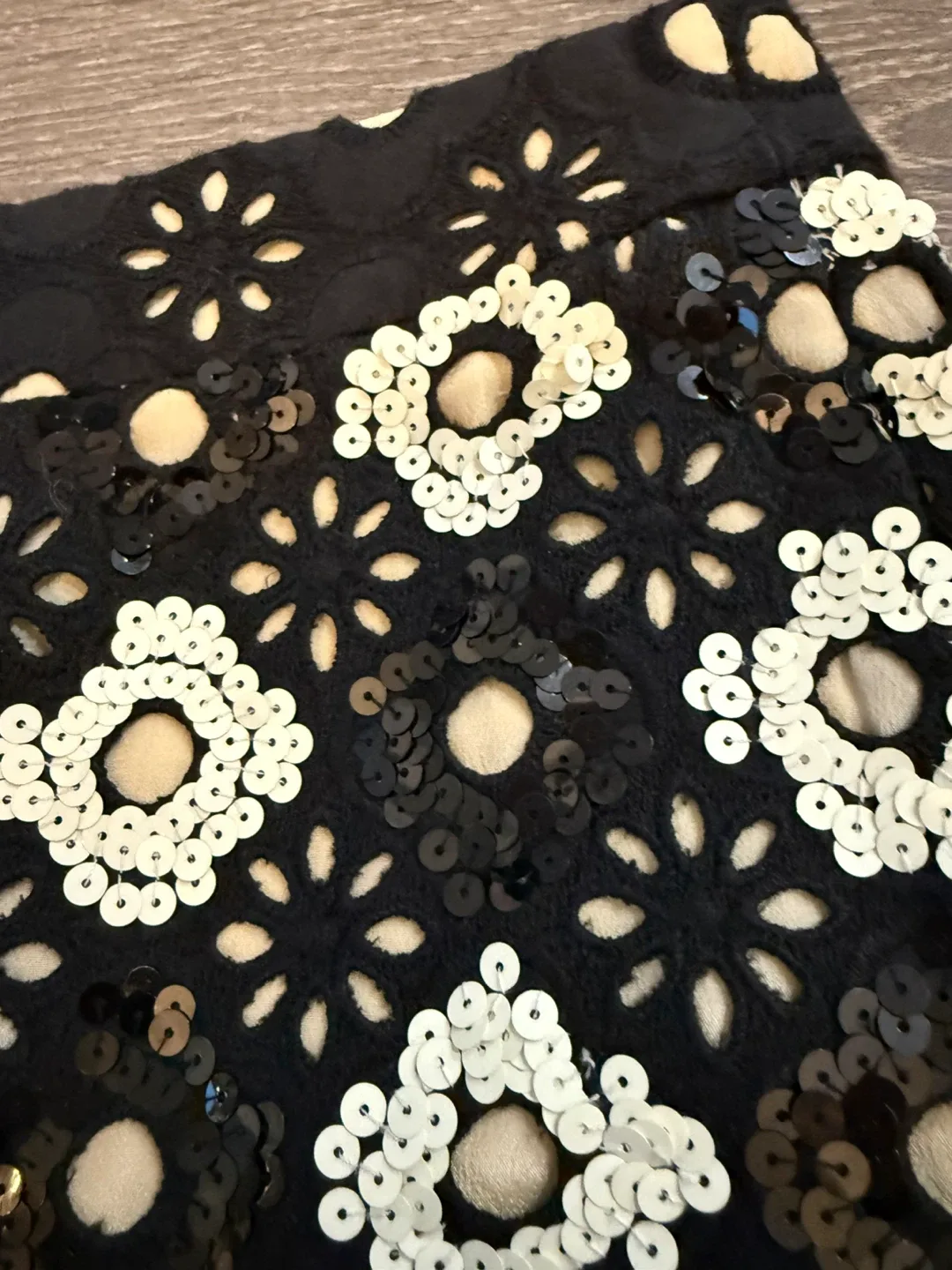 Huishan Zhang Sequin Embellished Shorts image indicator(3)