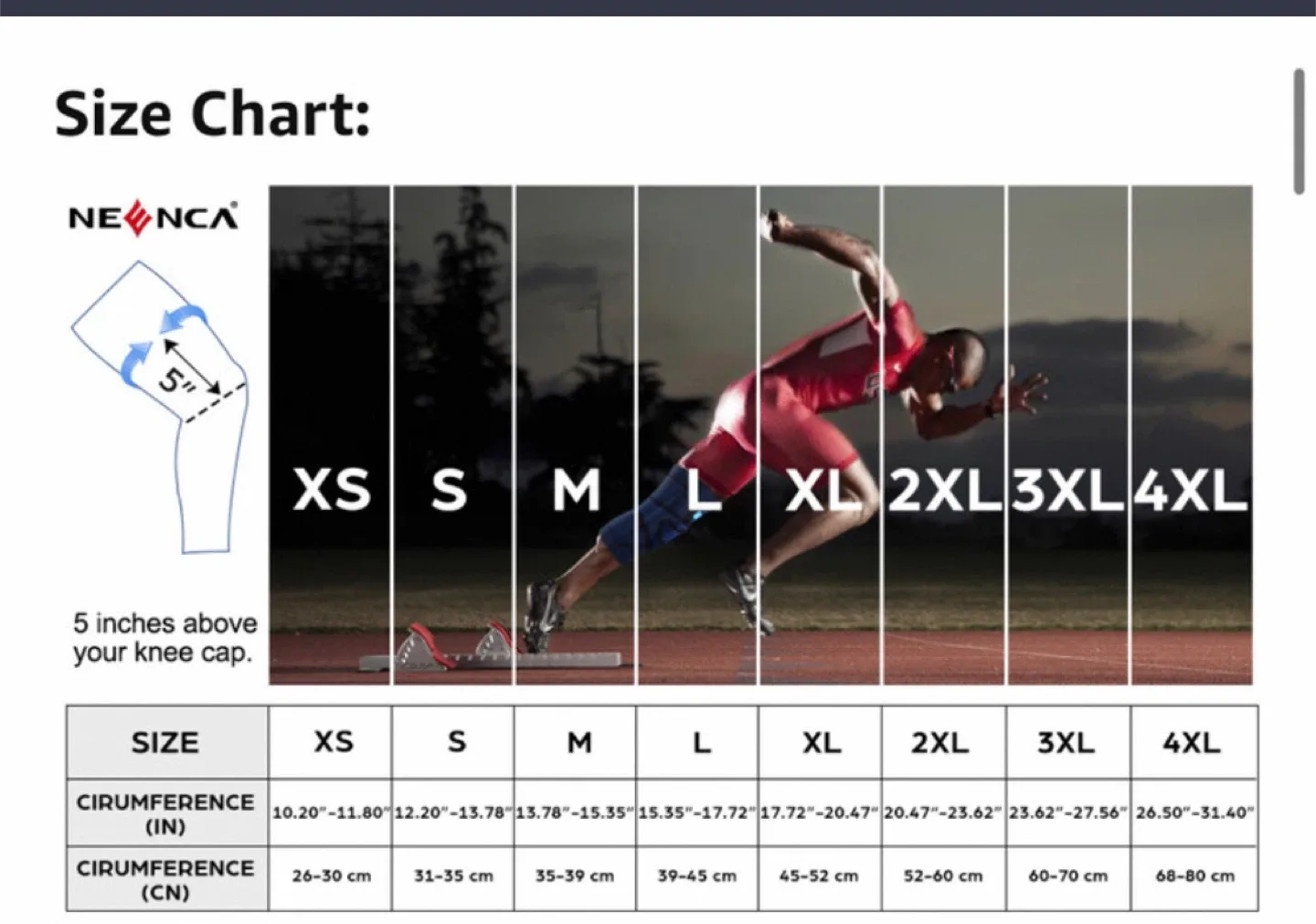 NEENCA Knee Brace with patella & side support image indicator(7)