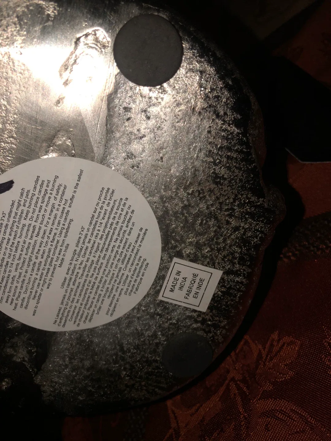 NEW Decorative 4 wick Candle in Metal Antler Holder image indicator(4)