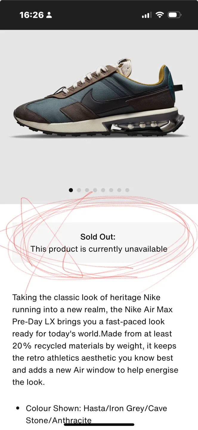 Pre-owned Nike Air Max Pre-Day LX image indicator(6)