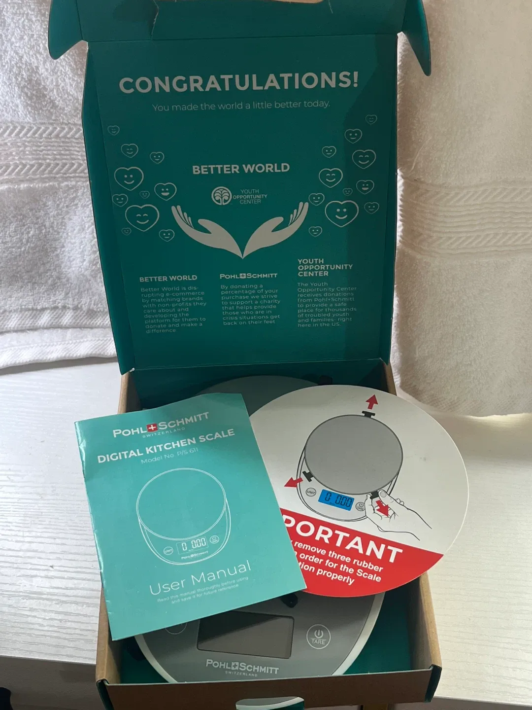 New Pohl+Schmitt Digital Kitchen Scale image indicator(4)