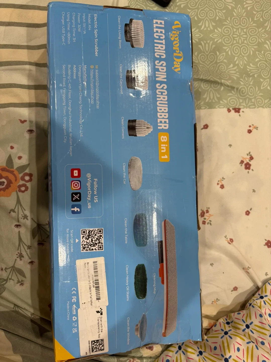 VigorDay Electric Spin Scrubber 8 in 1 - New image indicator(2)