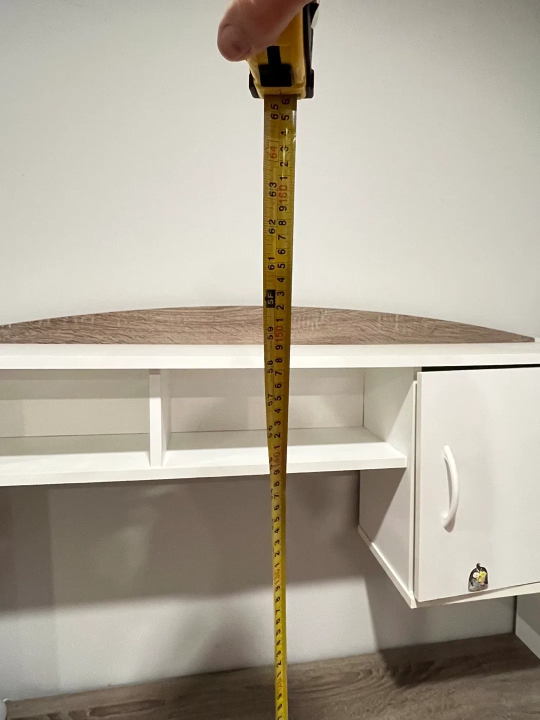 Corner Desk with Hutch - White & Wood image indicator(5)