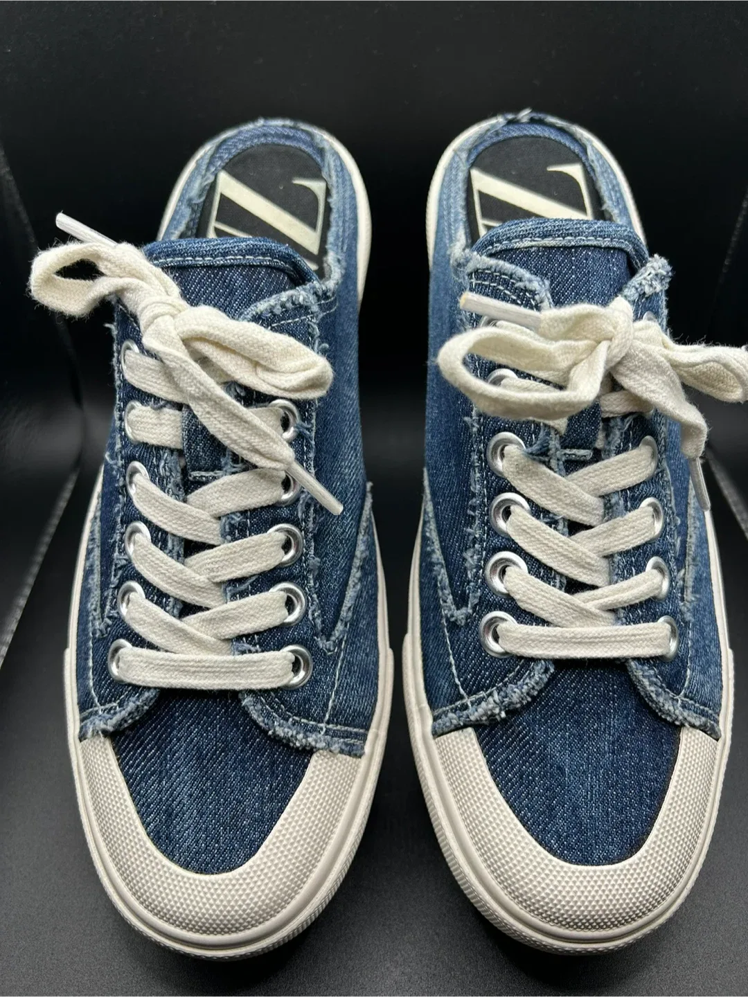Size 7.5 - Zara Denim Mule Sneakers