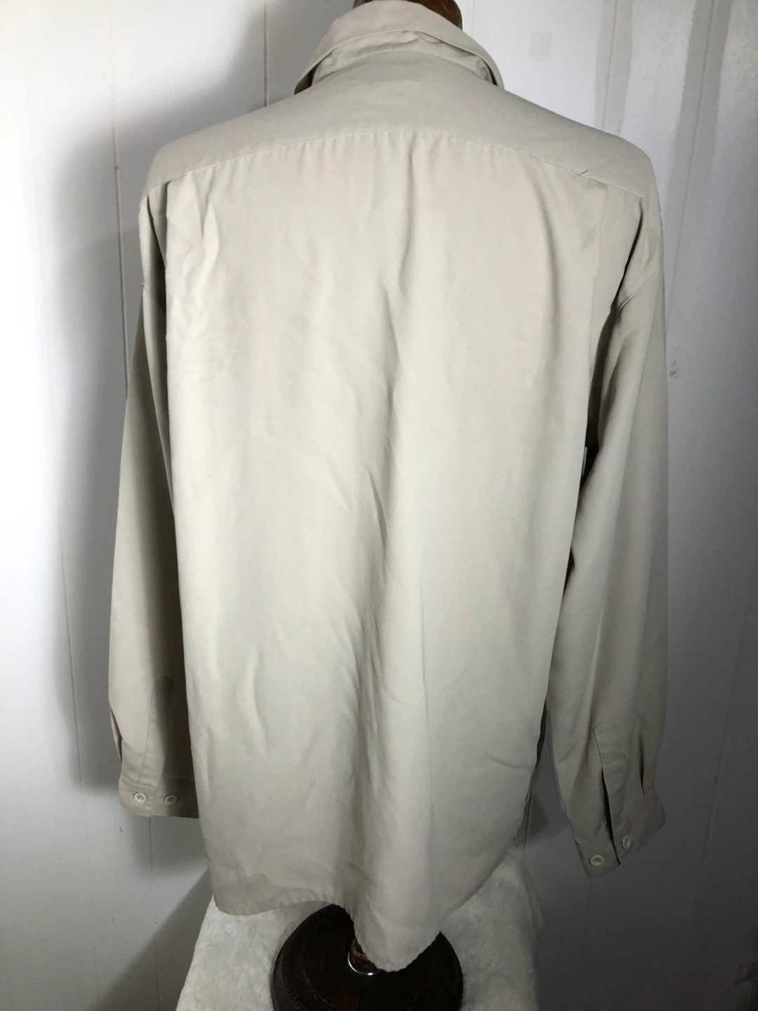 Men’s Tan Dress Shirt with Design. Large. - photo 3