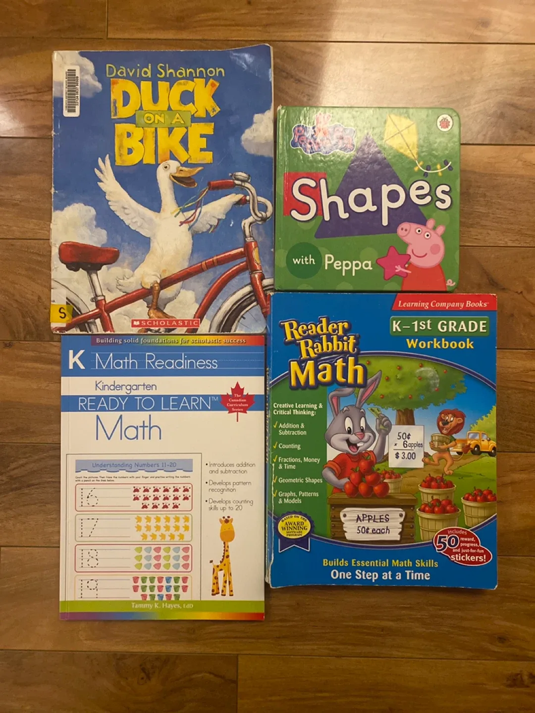Kids' Books: Duck on a Bike, Shapes with Peppa +