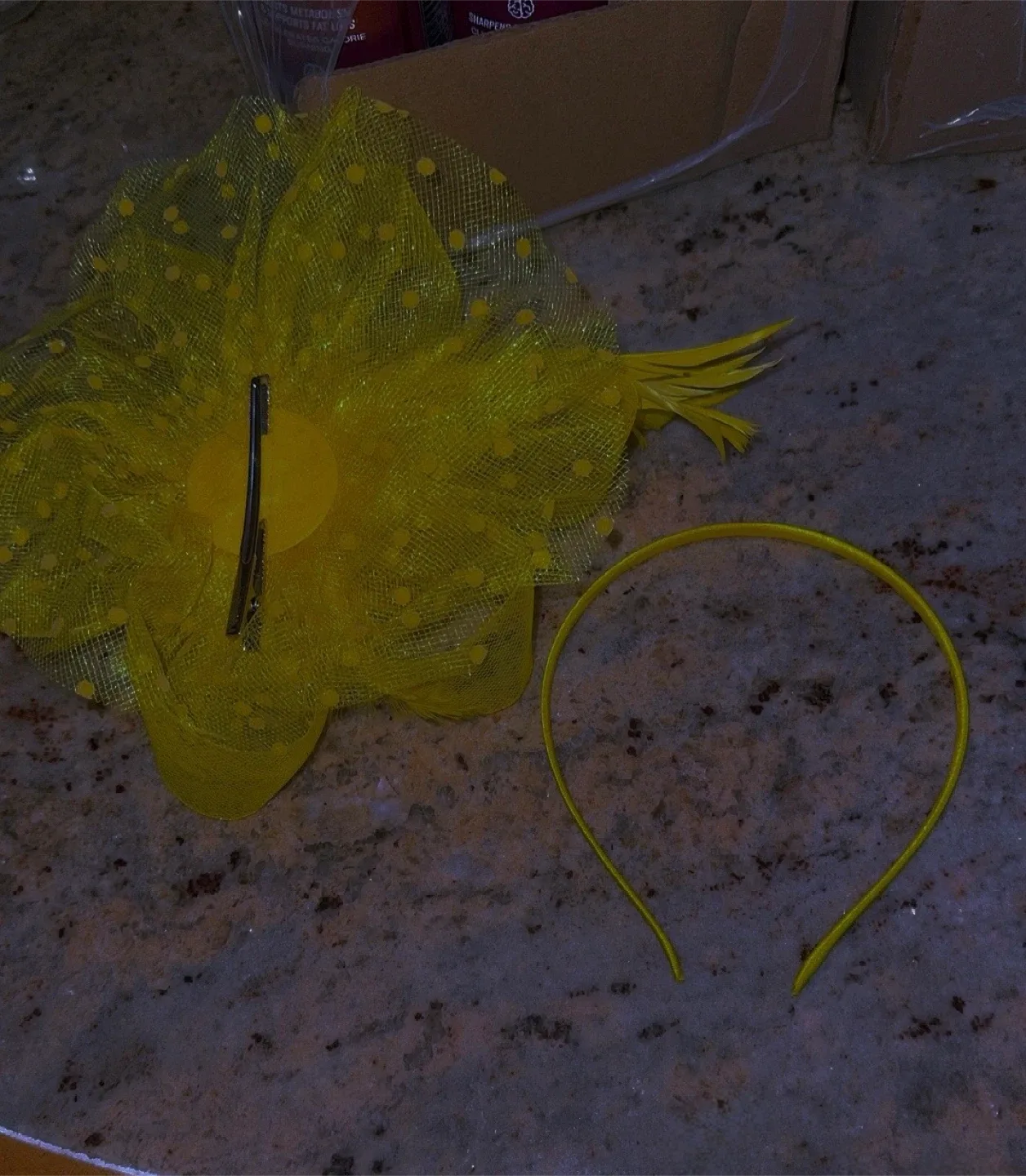 Yellow Flower Fascinator Headband image indicator(3)